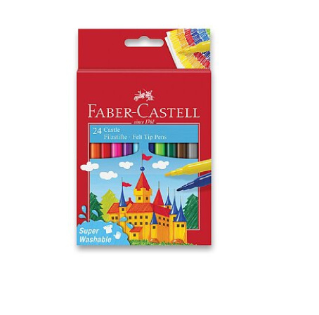 detail Fixy Faber-Castell kulaté 24 ks /E