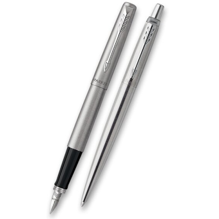 detail Sada kuličkové pero a plnicí pero Parker Jotter Stainless Steel CT /E