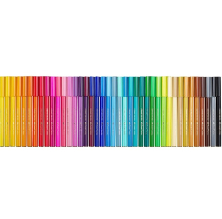 detail Fixy Connector Faber-Castell Kufřík 40 barev + omalovánky