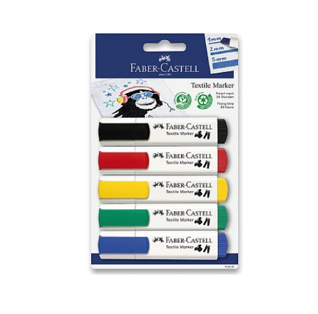 detail Popisovač na textil F-C 5 barev