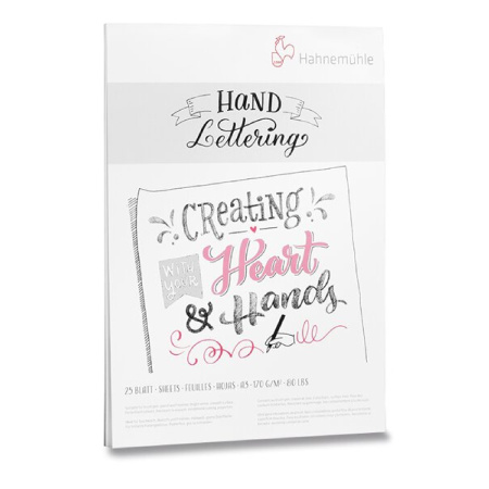 detail Blok A4 kreslící Hahnemuhle Lettering 170g čistý 25 listů