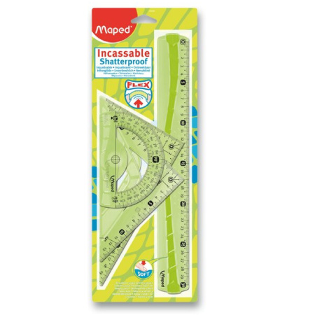 detail Pravítka sada MAPED Shatterproof Flex 4ks, BL