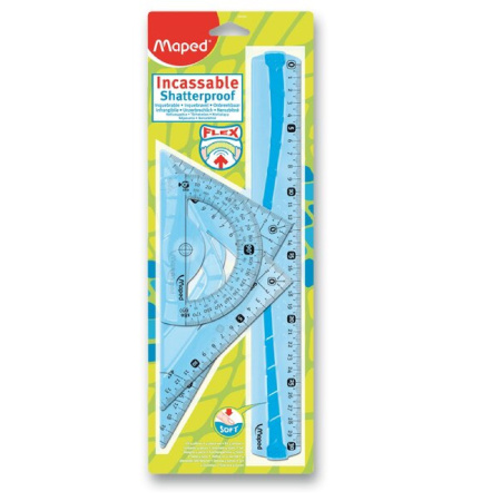 detail Pravítka sada MAPED Shatterproof Flex 4ks, BL