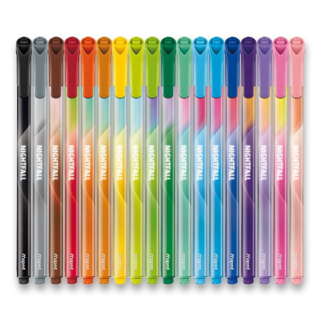 detail Fixy Maped Nightfall Teens 18 barev/E