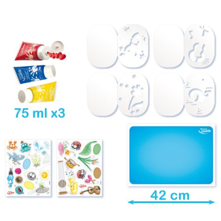 detail Kreativní sada Maped Prstové barvy