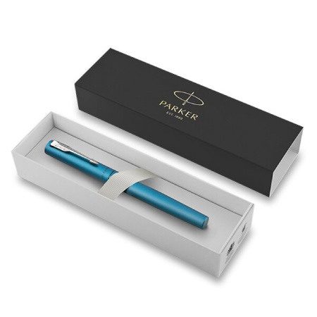 detail Parker Roller Vector XL Teal tyrkysová hrot F náplň černá/momentálně nedostupné