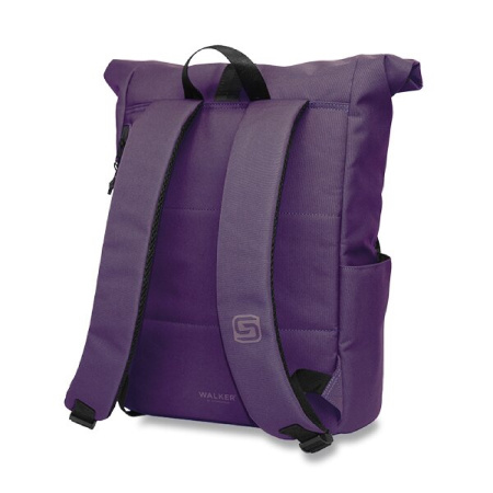 detail Batoh Walker Roll Top Purple velvet/E