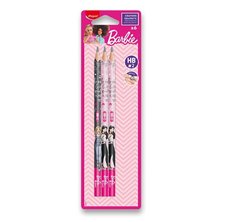 detail Tužka HB č.2 grafitová MAPED bezdřevá Barbie 6ks
