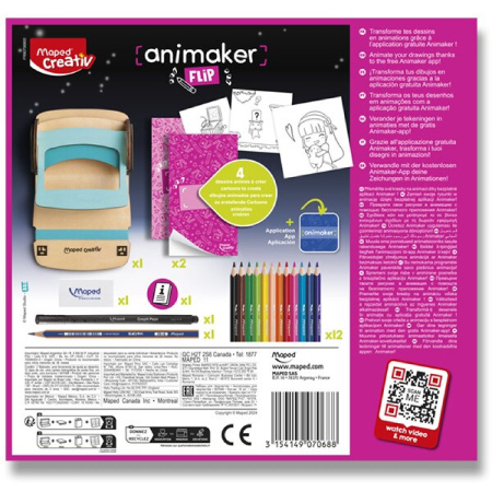 detail Kreativní sada Maped Animaker Flip - Poetic/E