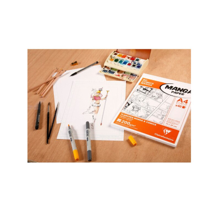 detail Blok A4 CF Manga BD/Comic squares 200g 40 listů