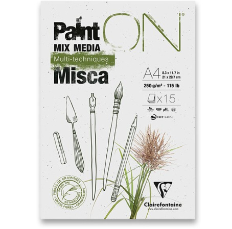 detail Blok A4 kreslicí PaintOn Misca 250g 15 listů
