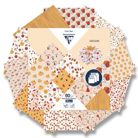 detail Origami - sada papírů 60listů mix velikostí Autumn