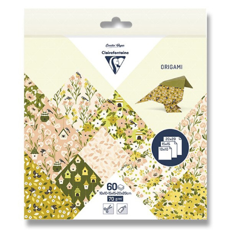 detail Origami - sada papírů 60listů mix velikostí Spring