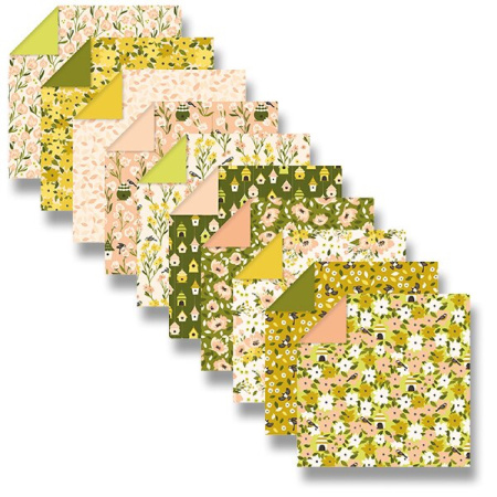detail Origami - sada papírů 60listů mix velikostí Spring