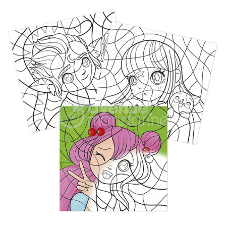 detail Omalovánky - Graffy pop number Manga