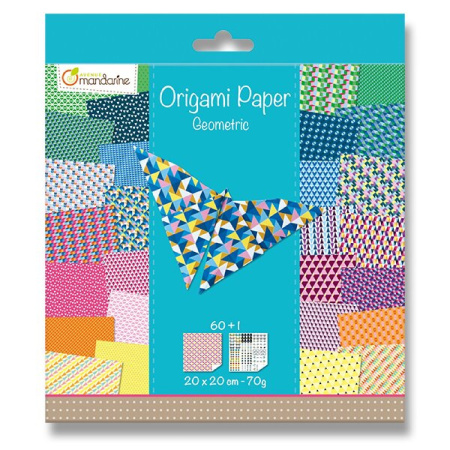 detail Origami - sada papírů 60listů 20x20 70g Geometrie/E