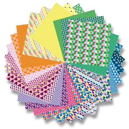 detail Origami - sada papírů 60listů 20x20 70g Geometrie/E