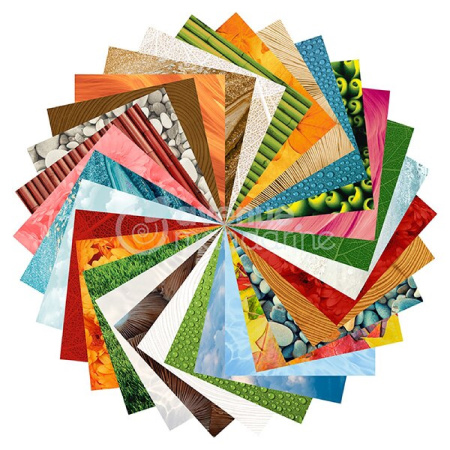 detail Origami - sada papírů 60listů 20x20 70g Příroda