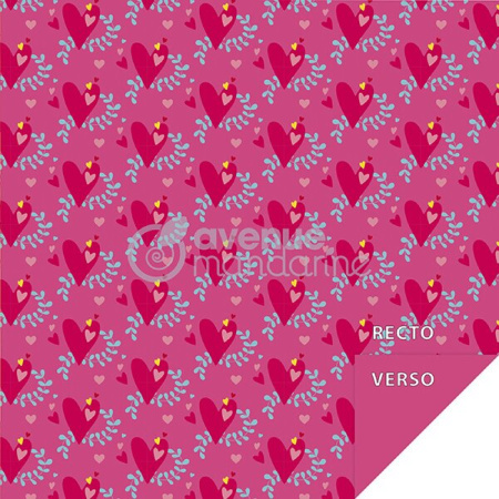 detail Origami - sada papírů 60listů 20x20 70g Srdce