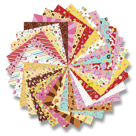 detail Origami - sada papírů 60listů 20x20 70g Sladkosti