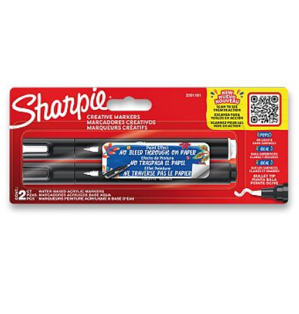 detail Popisovač akrylový SHARPIE sada 2 ks /E