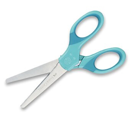 detail Nůžky 13cm školní Faber-Castell Grip tyrkysové
