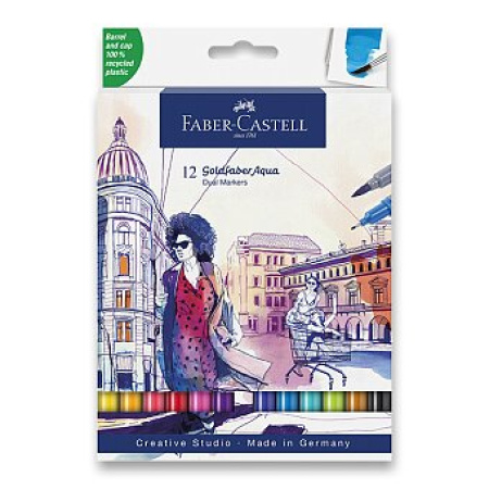 detail Popisovače Faber - Castell Goldfaber A. Dual Marker 12 ks