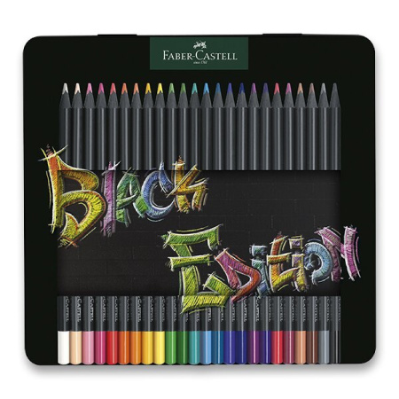 detail Pastelky Faber-Castell Black Edition 24 barev