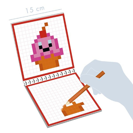 detail Omalovánky - Graffy pixel Kawai sladkosti