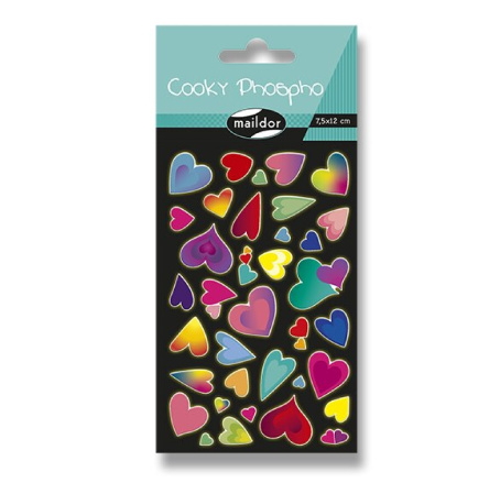 detail Samolepky Maildor Initial 3D Cooky Srdce