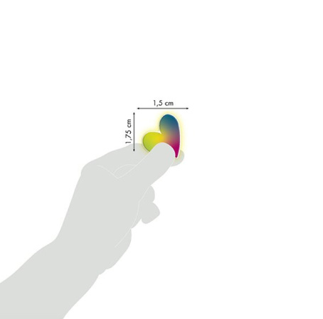 detail Samolepky Maildor Initial 3D Cooky Srdce