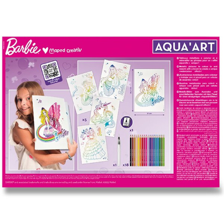 detail Kreativní sada Maped Barbie Aqua art maxi set