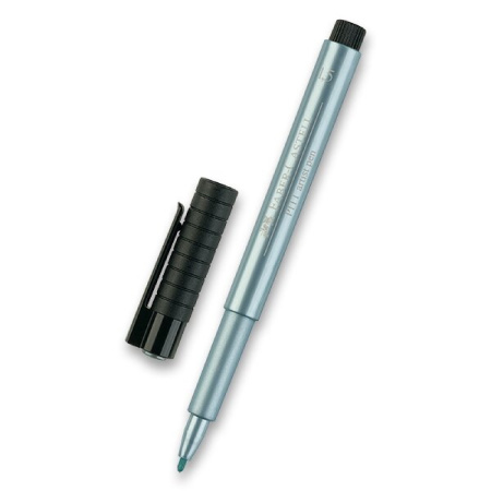 detail Popisovače Faber - Castell Pitt Artist Pen B Metallic modrý