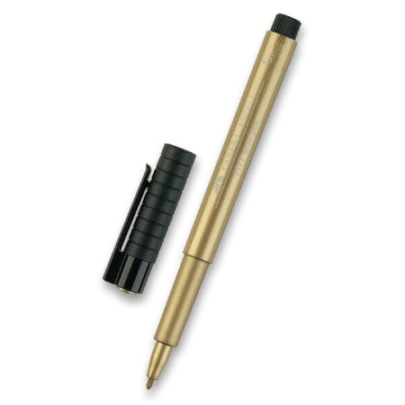 detail Popisovače Faber - Castell Pitt Artist Pen B Metallic zlatý