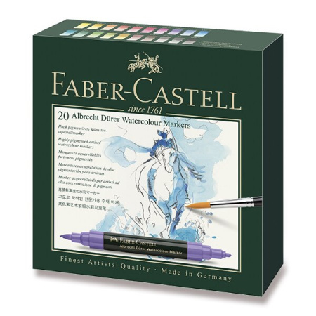 detail Popisovače akvarelové Faber - Castell Albrecht Dürer sada 20ks