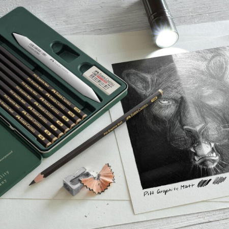 detail Tužka grafitová Faber - Castell Graphite Matt sada 11 ks