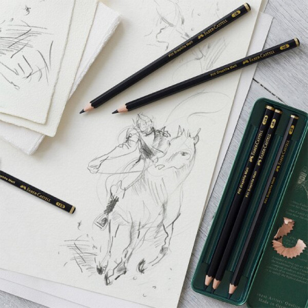 detail Tužka grafitová Faber - Castell Graphite Matt sada 6ks