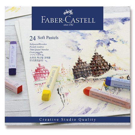 detail Křídy suché Faber - Castell 24 barev