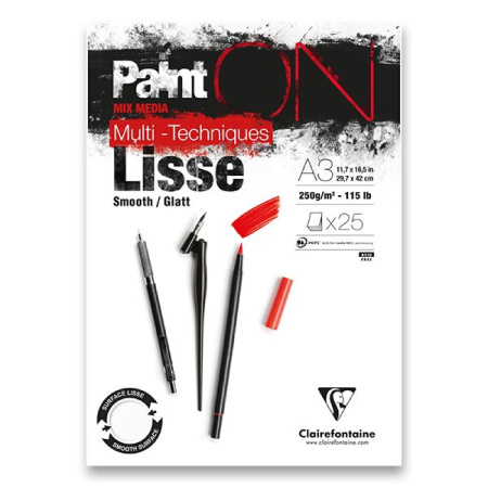 detail Blok A3 kreslící PaintOn Smooth 250g 30 listů