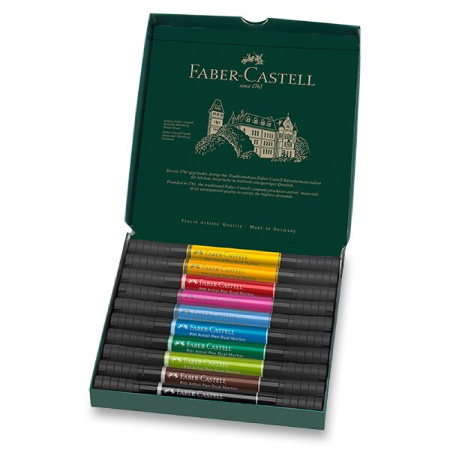 detail Popisovače Faber-Castell Artist pen Dual marker sada 10ks