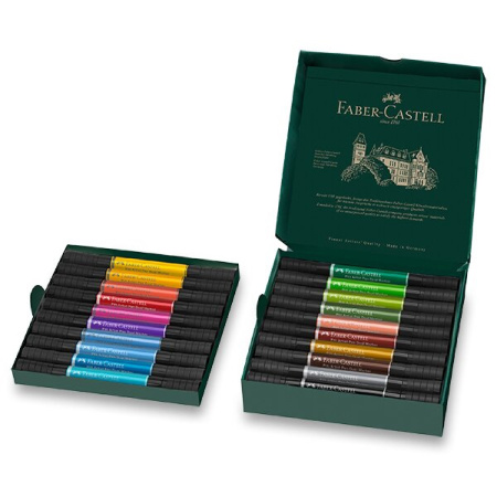 detail Popisovače Faber-Castell Artist pen Dual marker sada 20ks /E