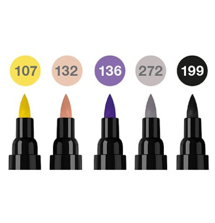 detail Popisovače Faber-Castell Artist pen Dual marker fashion sada 5ks