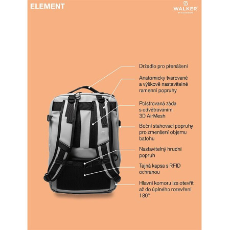 detail Batoh Walker Element Olive