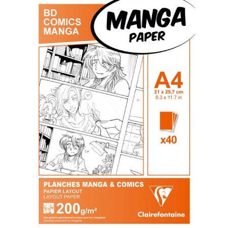 detail Blok A4 CF Manga BD/Comic pack 200g 40 listů /o