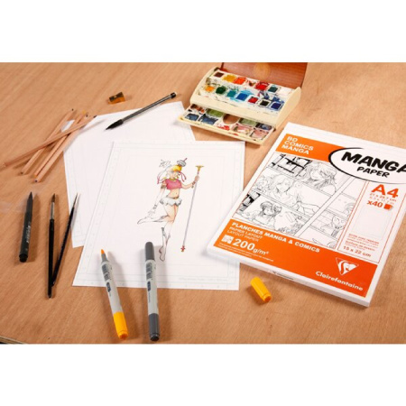 detail Blok A4 CF Manga BD/Comic pack 200g 40 listů /o