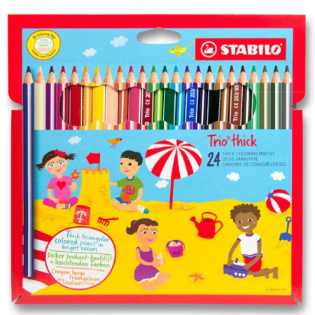 detail Pastelky Stabilo trio 24 barev /E