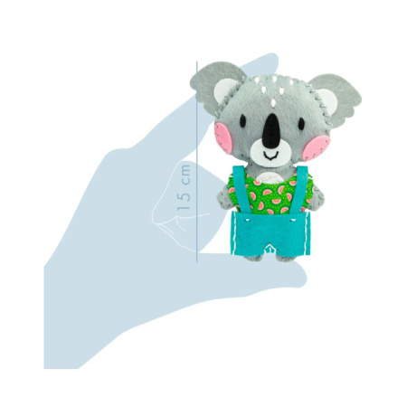 detail Kreativní sada Avenue Mandarine Přívěšek k ušití koala Riley