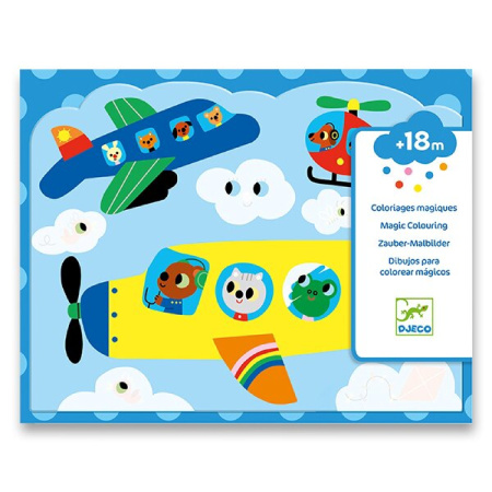 detail Malování vodou Djeco Vzdušná doprava