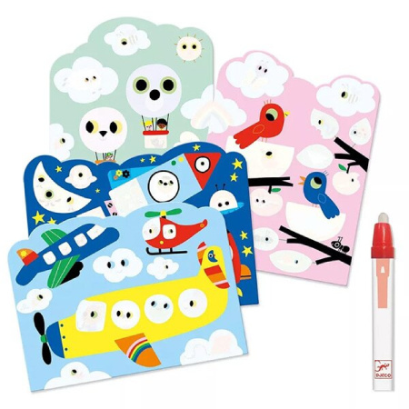 detail Malování vodou Djeco Vzdušná doprava