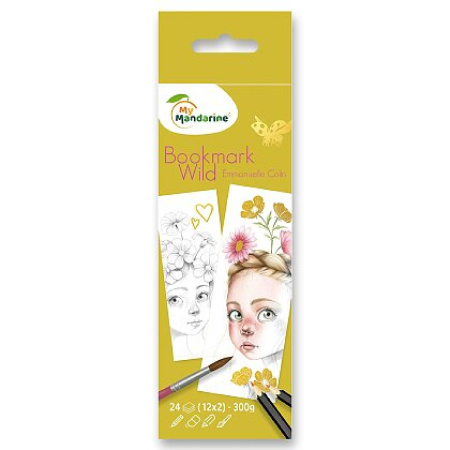 detail Omalovánky v podobě knižní záložky Avenue Mandarine Wild